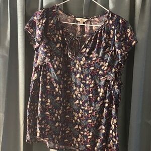 Lucky Brand Multicolor Floral Blouse
